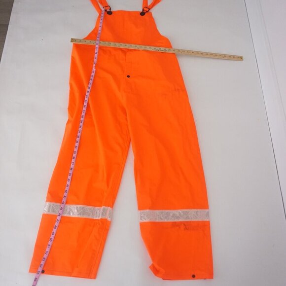 Safeway Orange Waterproof Reflective Rubber Overalls Size XL - Picture 3 of 11